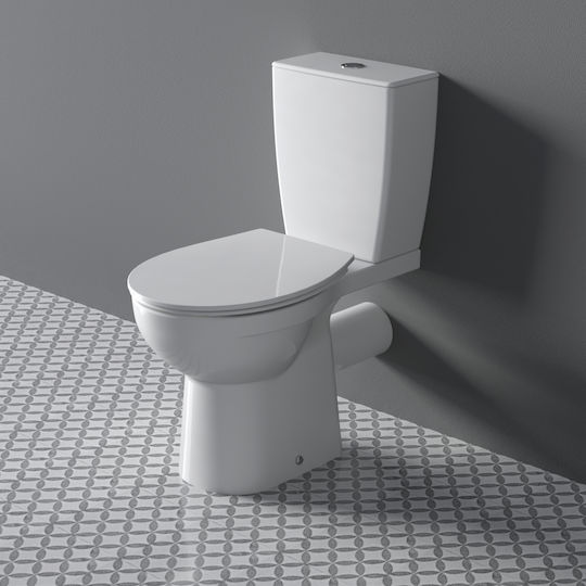 Ideal Standard Eurovit Wall Mounted Plastic High Pressure Rectangular Toilet Flush Tank White