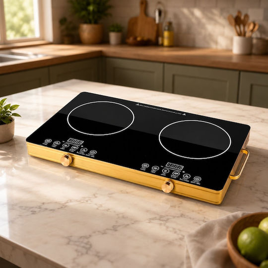 Alpha-Market Countertop Burner Ceramic Double