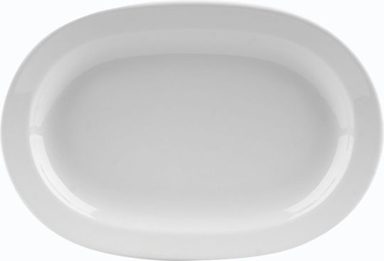 Ionia Servierplatte Oval Porzellan Weiß 21x14cm 6Stück