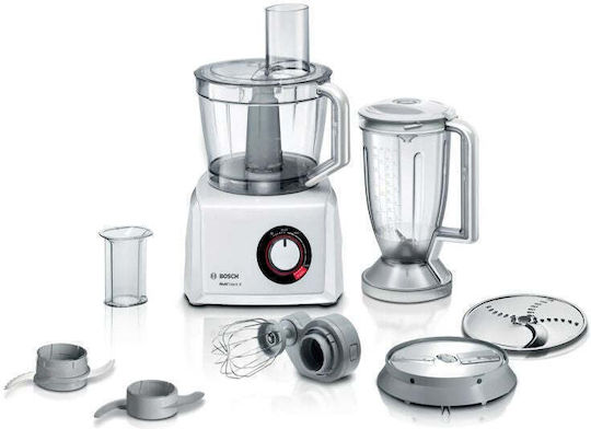 Bosch MultiTalent 8 Πολυμίξερ 1000W με Κάδο 3.9lt και Κανάτα Μπλέντερ Λευκό