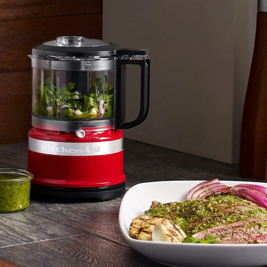 Kitchenaid Πολυμίξερ 240W με Κάδο 830ml και Κανάτα Μπλέντερ Κόκκινο