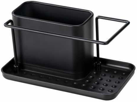 Wenko Kitchen Sink Organizer Base in Inox Steel Black