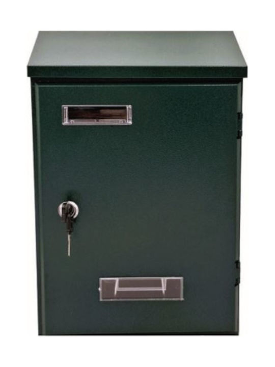 Import Hellas ΤΧ081 Cutie Poștală Metalic în Culoarea Verde 35x23cm