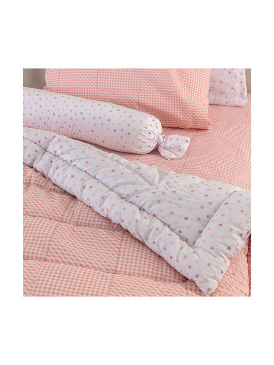 Palamaiki Kids Duvet Set Double Sided Single with Pillowcase Bon Bon Rose 160x240cm