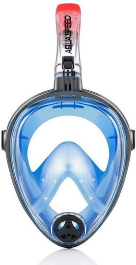 Aquaspeed Spectra 2.0 Водолазна Маска Силиконов Full Face Син/Графит