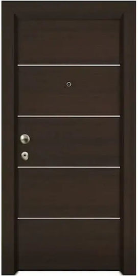 Θωρακισμένη Πόρτα Επένδυση Laminate 4 Inox Kataskevastikh