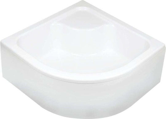 Deante U-Shaped Acrilic Duș 90x90cm Albă