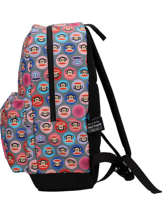 Paul Frank School Backpack for Elementary School with Water Bottle Holder Multicolour 30 x 15 x 42 cm