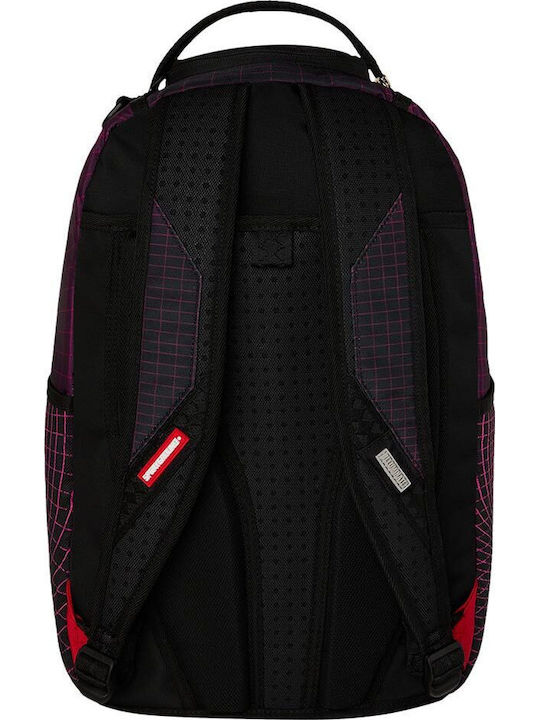 Sprayground School Backpack Junior High-High School with Water Bottle Holder Fiber Optics Party Shark 29 x 15 x 45cm