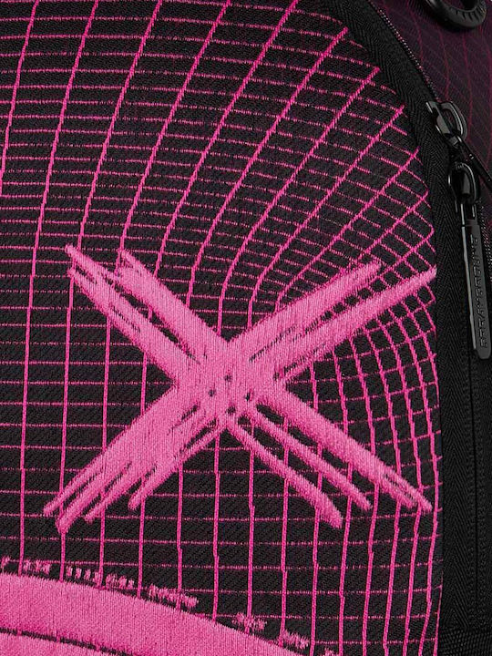 Sprayground School Backpack Junior High-High School with Water Bottle Holder Fiber Optics Party Shark 29 x 15 x 45cm