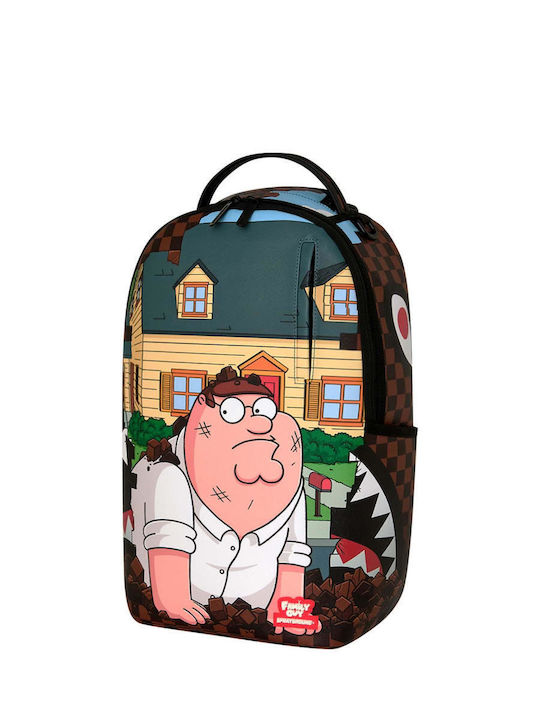 Sprayground School Backpack Junior High-High School Backpack Family Guy Peter Falling Through Wall Dlxsv