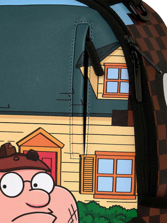 Sprayground School Backpack Junior High-High School Backpack Family Guy Peter Falling Through Wall Dlxsv