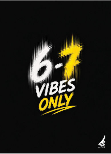 Aigaio Spiral Notebook 6-7 Vibes Only B5 17x25cm 3 Subjects