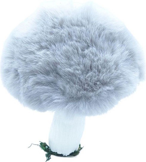 Weihnachtsfiguren Kunststoff Pilz Grau Länge 8cm