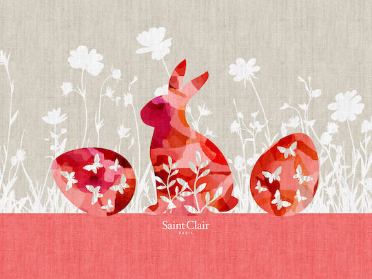 Decorațiune De Paște Servet Individual Roșu 24 45x33