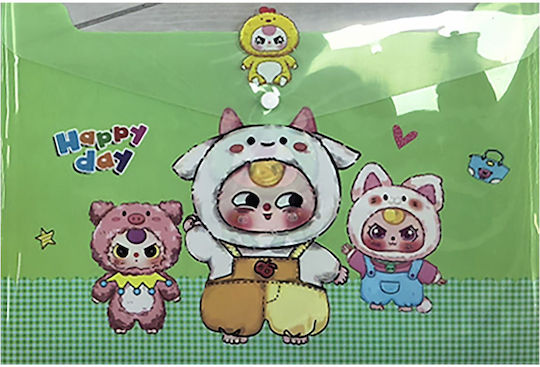 Justnote File Folder with Button for Kids 703673 Random Design Selection