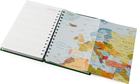 Reisetagebuch Notizbuch Spirale A5 352 Blätter Rote