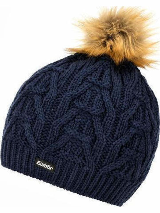 Lux Beanie Women's Knitted Beanie in Blue Color
