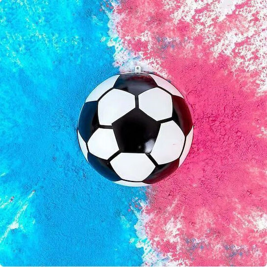 Футболна топка Gender Reveal Розов прах