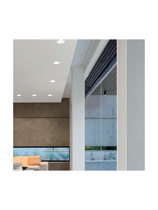 Inlight Recessed Spot with GU10 Bulb Base White 13x13cm