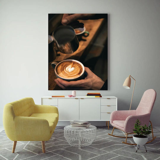 Πίνακας Pouring Latte Heart Design Pouring Latte Heart Design 100x150