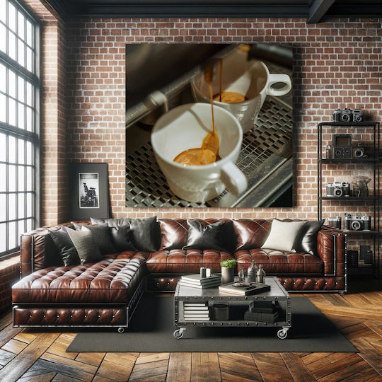 Painting Espresso Pouring Into Cups Espresso Pouring Cups 110x110