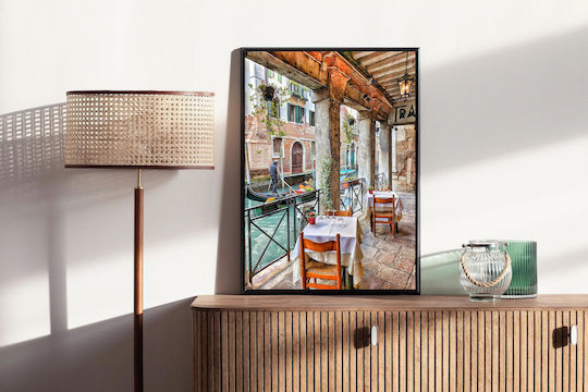 Πίνακας Venetian Canal-side Cafe Ενετικό Cafe Δίπλα Στο Κανάλι 100x150