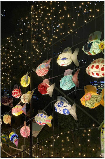 Illuminated Paper Fish Lanterns Paintings Lighted Paper Fish Lanterns 100x150