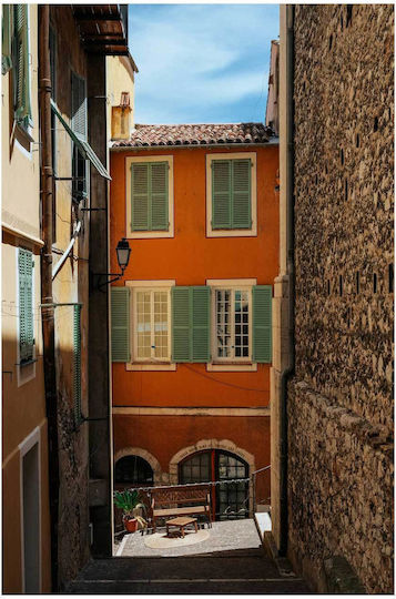 Painting Charming Alleyway In A Historic City Elegant Alleyway A Historic City 100x150
