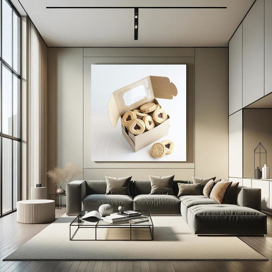 Панел Heart Cookies In A Box Бисквити Сърце Кутия 110x110