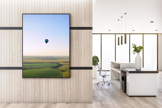 Πίνακας Hot Air Balloon Over Fields Μπαλόνι Ζεστού Αέρα Πάνω Γήπεδα 100x150