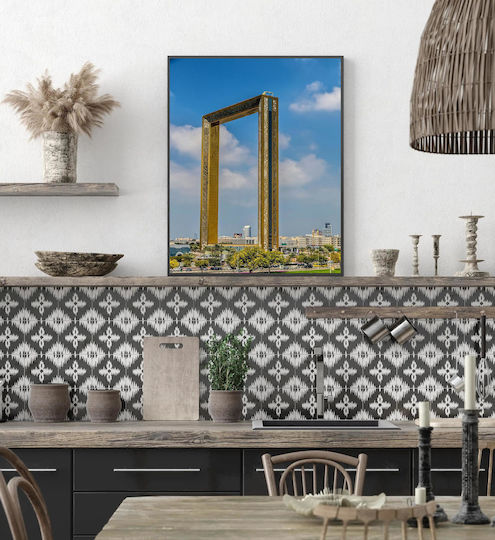 Πίνακας Golden Frame Building Κτίριο Golden Frame 100x150