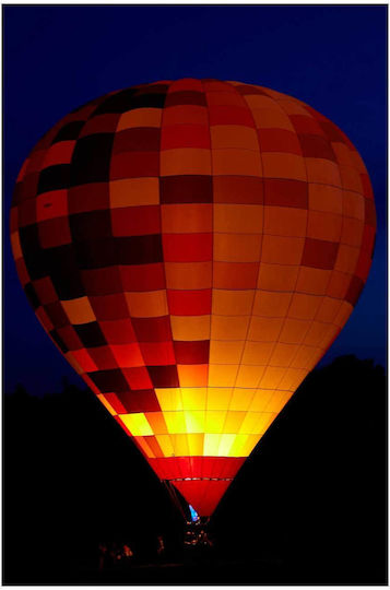 Painting Illuminated Hot Air Balloon Lit Hot Air Balloon 100x150