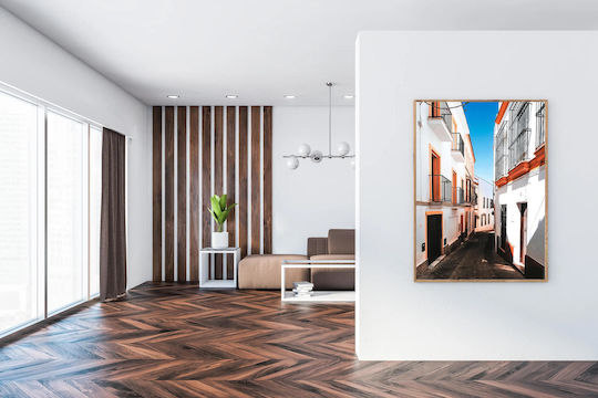 Painting Narrow Alley In Sunny City Narrow Alley In Sunny City 100x150