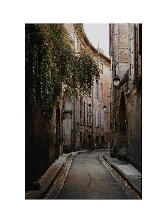 Panou Charming Stradă Îngustă În Oraș Istoric Tablouri Decorative 100x150