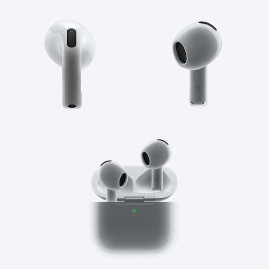 DigikalaX Air 4 Earbud Bluetooth Handsfree Ακουστικά με Θήκη Φόρτισης Λευκά