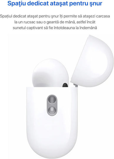 DigikalaX Wireless Pro 2 In-ear Bluetooth Handsfree Ακουστικά με Θήκη Φόρτισης Λευκά