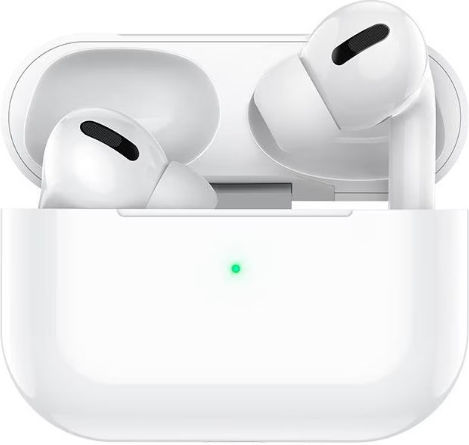 DigikalaX Wireless Pro 2 In-ear Bluetooth Handsfree Ακουστικά με Θήκη Φόρτισης Λευκά