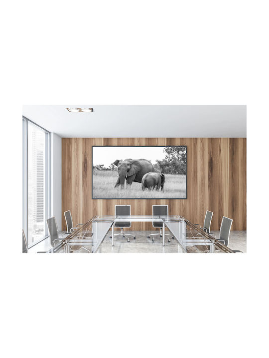 Painting Elephants In Black White 150x100