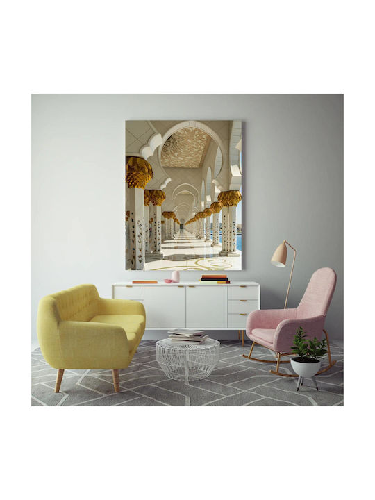 Panou Intricate Architecture Accente Aurii Tablouri Decorative 100x150