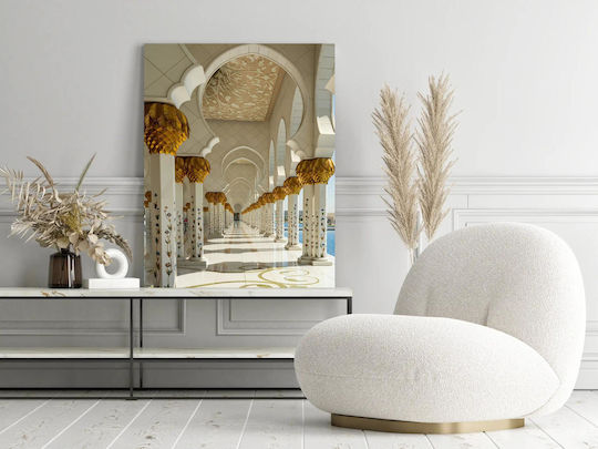 Πίνακας Intricate Architecture Golden Accents Περίπλοκη Αρχιτεκτονική Χρυσές Αποχρώσεις 100x150