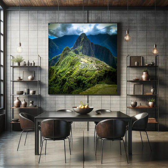 Painting Machu Picchu In Mountains Machu Picchu In The Mountains 110x110