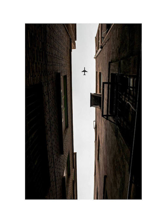 Панел Airplane Above Alley Аероплан Над Тесен 100x150