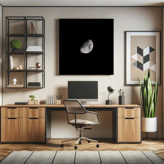 Panou Half Moon În Cerul Nopții 110x110