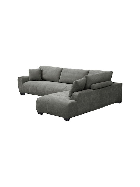 Vaneto Corner Couch with Left Corner Anthracite 298x208x85cm