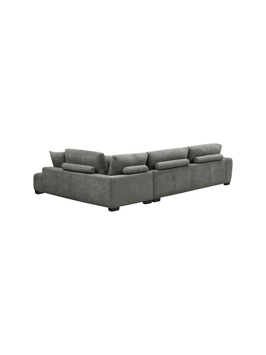 Vaneto Corner Couch with Left Corner Anthracite 298x208x85cm