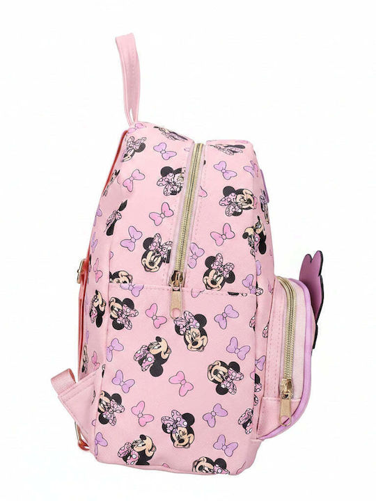Vintage Lovers School Backpack For Kindergarten Pink 22 x 11 x 26cm