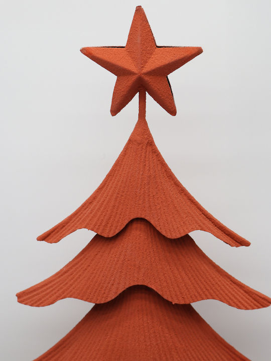 Weihnachtsdekorationen mit Bäumen Metallisches Baum 66,5cm Orange
