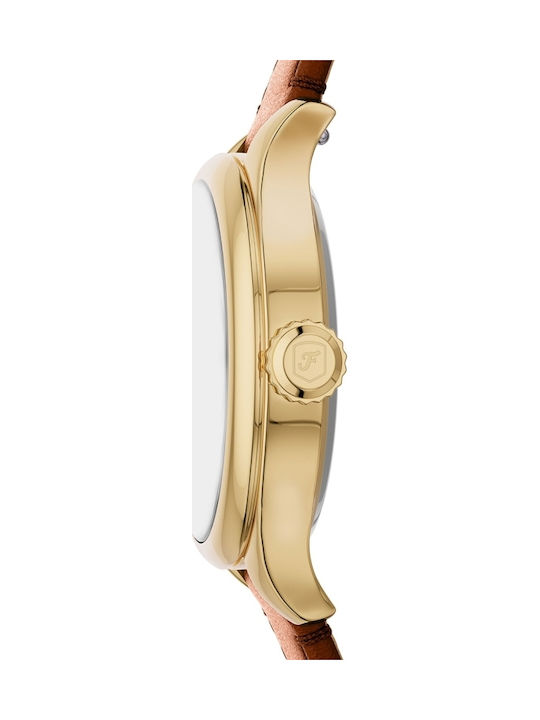 Fossil Trei Ceasuri Dama 28mm Baterie Cu Brățară Din Metal Auriu