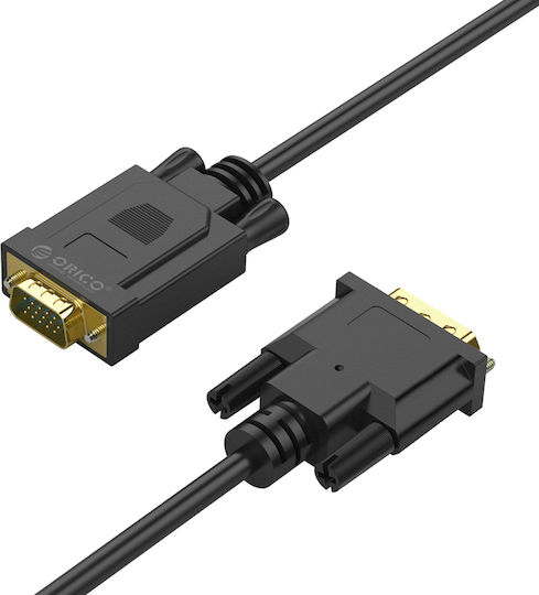 Orico DVI-D-Stecker Kabel - VGA-Buchse 5m Schwarzes XD-DITV